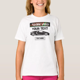 Racing Speed Bil Design – Snabb Motorsport Prestan T Shirt