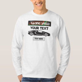 Racing Speed Bil Design – Snabb Motorsport Prestan T Shirt