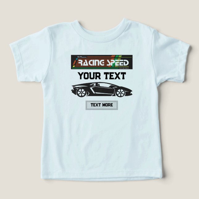 Racing Speed Car Design – Fast Motorsport Performa T Shirt (Design Framsida)