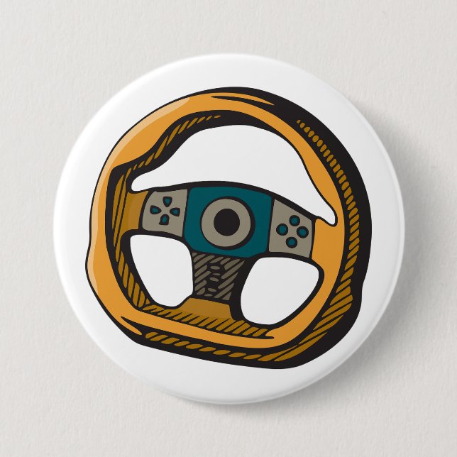 Racing Steering Wheel Controller Gamer Knapp (Framsida)