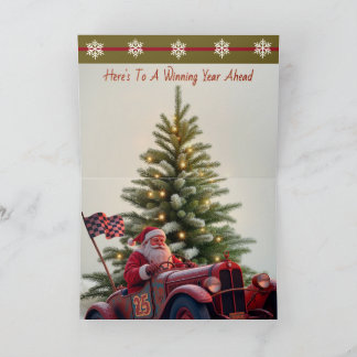 Racing Themed Christmas Card Helgkort
