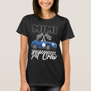 Racingbil födelsedagsfest racing familj mimi pit t shirt