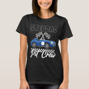 Racingbil födelsedagsfest racing familj styvpappa t shirt