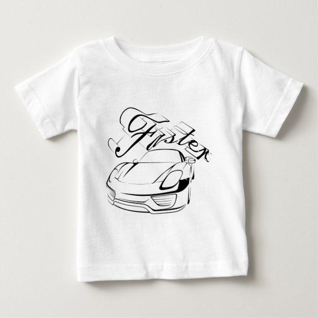 Racingbil i tribalmönster tee shirt (Framsida)