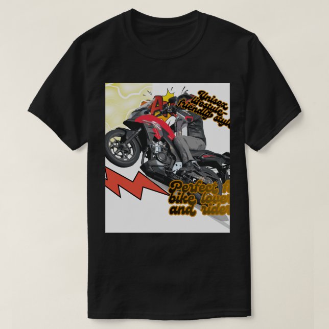 Racingcykel T Shirt (Design framsida)