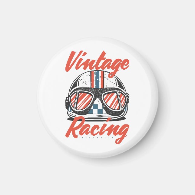 Racinghjälm Magnet (Framsidan)
