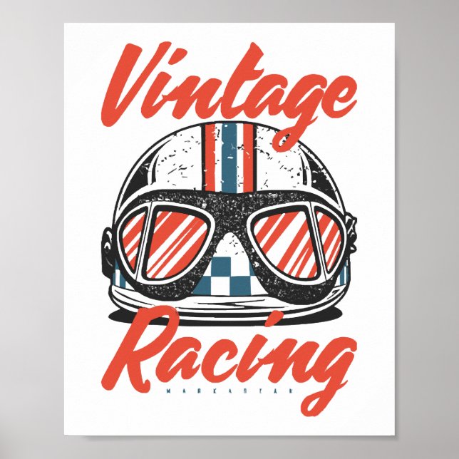 Racinghjälm Poster (Framsidan)