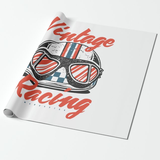 Racinghjälm Presentpapper (Utrullad)