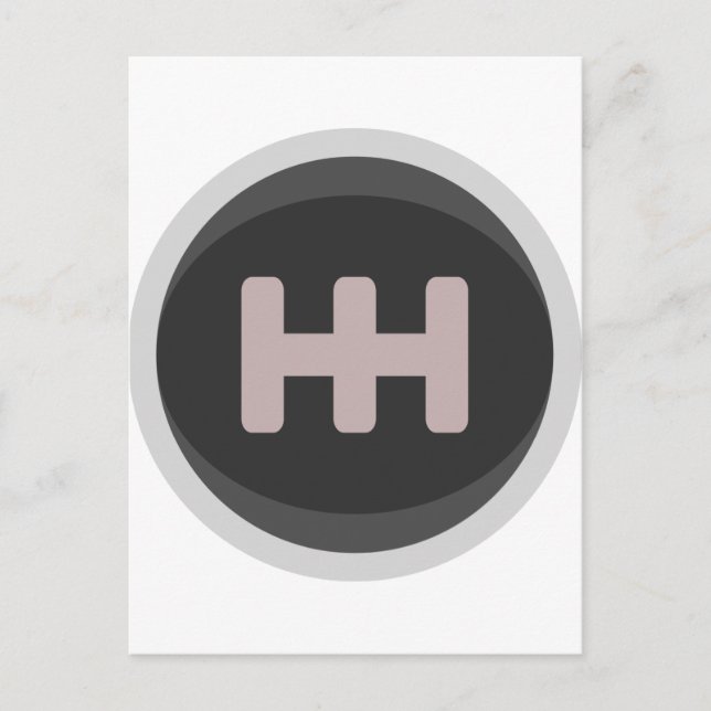 Racings växelknopp vykort (Framsida)