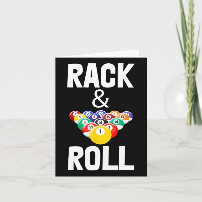 Rack&amp; Roll Tee Shirts Coola Billiard Boll Tees Kort (Framsida)