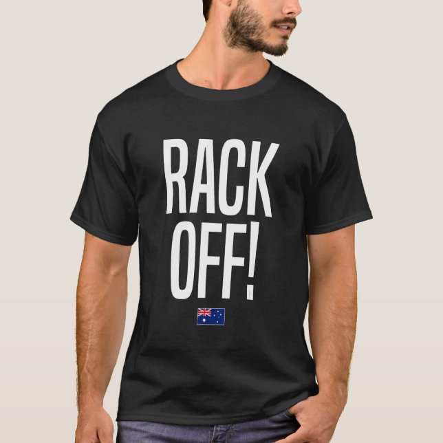 Rack av Australien Aussie Australian Slang T Shirt (Framsida)