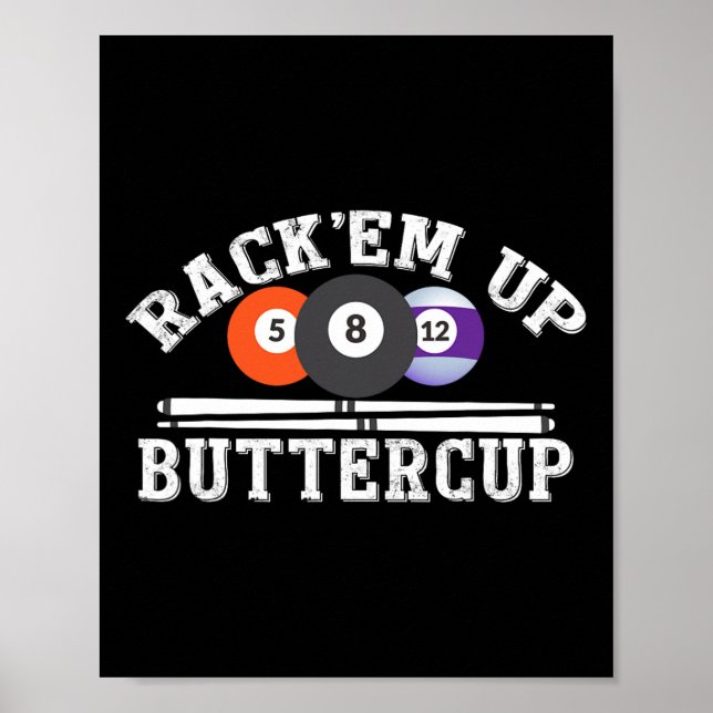 Rack Em Up-knapp - Billiards Bassäng Poster (Framsidan)
