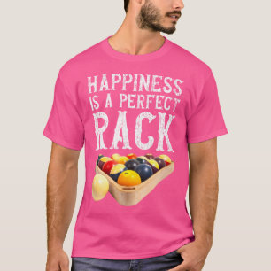 Rack - fjällande miljardspelare 8 Boll Bassäng T Shirt