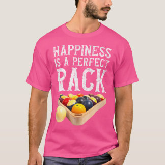 Rack - fjällande miljardspelare 8 Boll Bassäng T Shirt