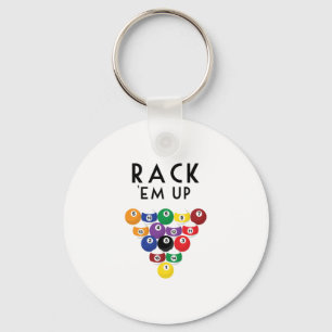 Rack i Bassäng Bollar Nyckelring