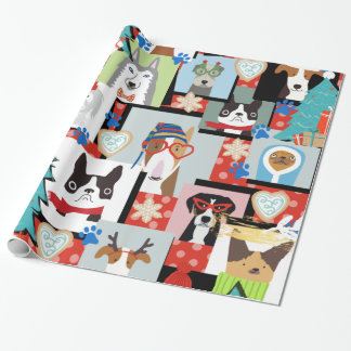 Räck Modern Hund jul Papprare Presentpapper