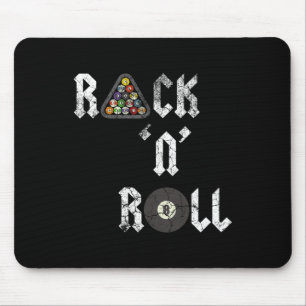 Rack N Roll Funny Bassäng Billiards Cue Sports ått Musmatta