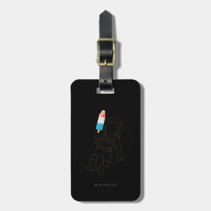 Rack Namn Black-bagage i rymden för Astronaut Bagagebricka