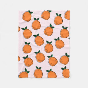 Räck Orangar, blankett Fleecefilt