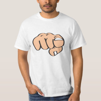 Räcka att peka fingret på tittaren t-shirt