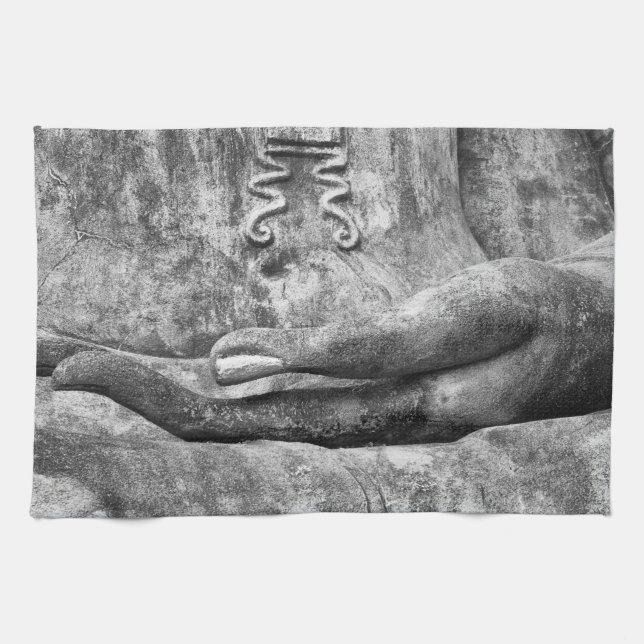 Räcka av Buddha - Kökshandduk (Horisontell)