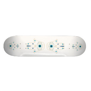 Räcka av Hamsa/ont ögaSkateboarddäck Mini Skateboard Bräda 18,5 Cm