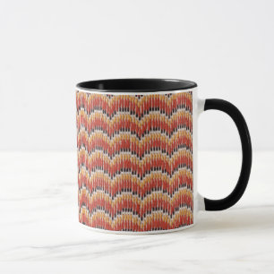 Räcka broderimuggen - vermilion/bargello mugg