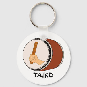 Räcka den hållande pinnen Taiko trummar att trum Nyckelring