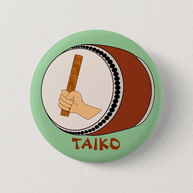 Räcka den hållande pinnen Taiko trummar att trumma Knapp (Framsida)