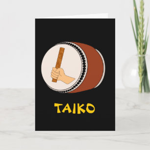 Räcka den hållande pinnen Taiko trummar att trumma Kort