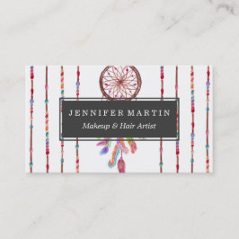 Räcka den målade fjädern för visitkort