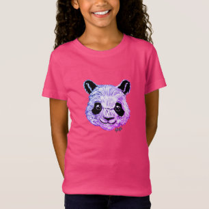 Räcka den målade skymningPandaflicka skjortan f T-shirt