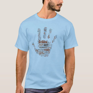 "Räcka" designad krukmakerikonst T Tröja