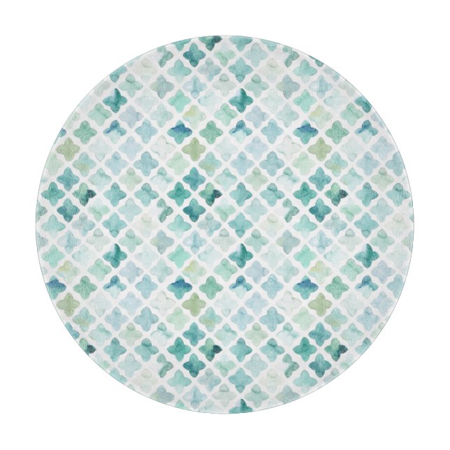 Räcka det målade turkosmönster (Framsidan)