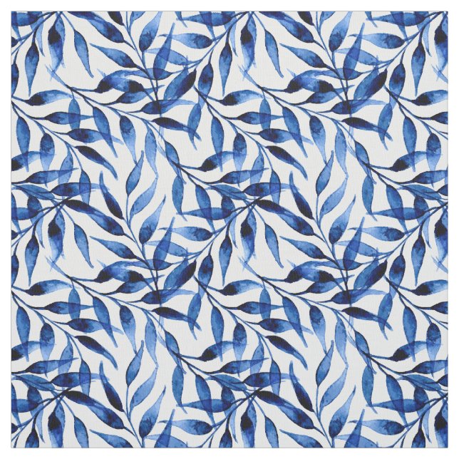 Räcka det målade vattenfärgbläckmönster tyg (Provkarta)