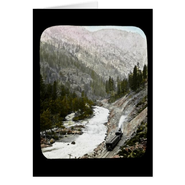 Räcka färgadtåg Offcial Photographe Hälsningskort (Framsidan)