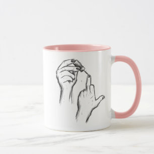 Räcka gestmuggen mugg