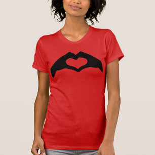 RÄCKA HJÄRTA UNDERTECKNAR SPRÅK TEE SHIRT