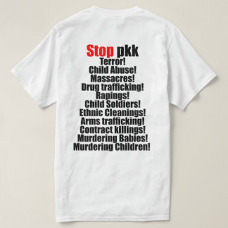 Räcka - in - räcker mot pkkterrorism t-shirt