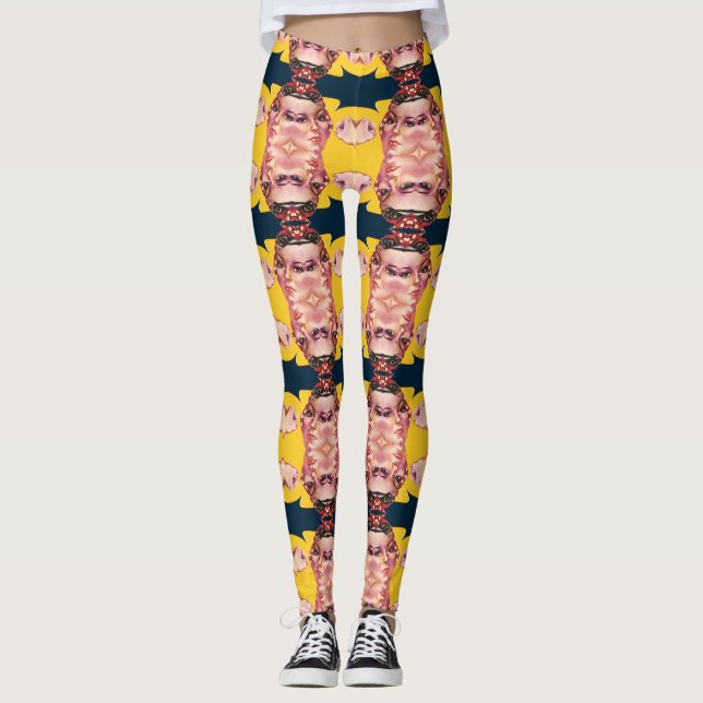 Räcka kärlet leggings (Framsida)