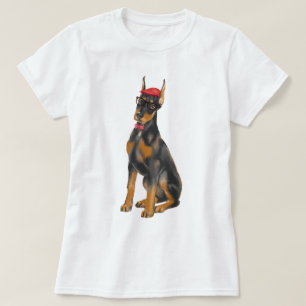 Räcka-målad hund för höftDobermanPinscher T-shirt