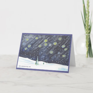 Räcka-målat julhälsningkort 03 helgkort