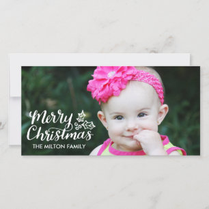 Räcka märkt jul fulla Photocard Julkort