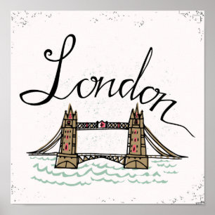 Räcka märkte London överbryggar Poster