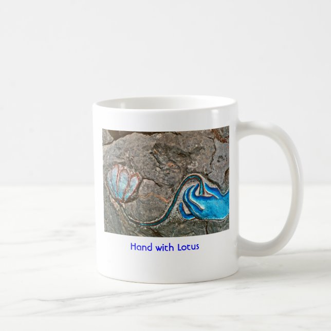 Räcka med lotusblomma/muggen kaffemugg (Höger)