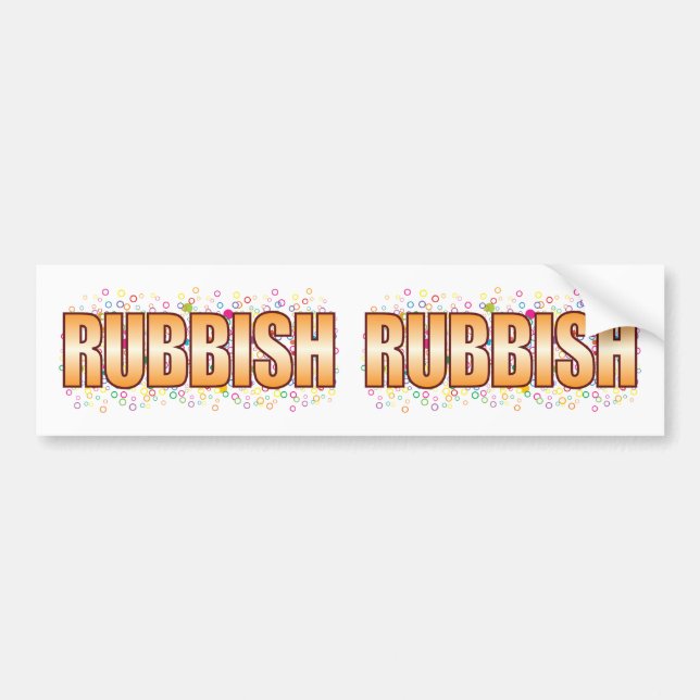 Racka ner på bubblar märkren bildekal (Framsidan)