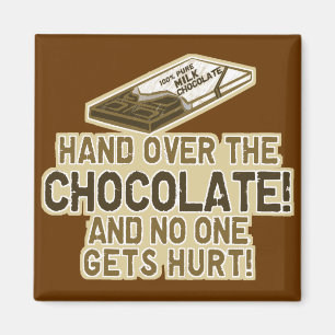 Räcka över chokladen magnet