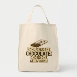 Räcka över chokladen tygkasse