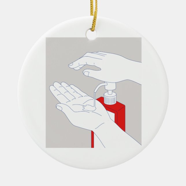 Räcka sanitizeren Monoline Julgransprydnad Keramik (Framsidan)