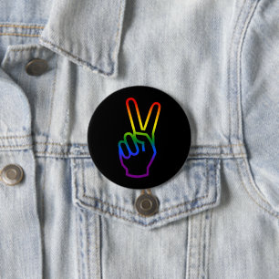 Räcka segern undertecknar pride för färger för knapp